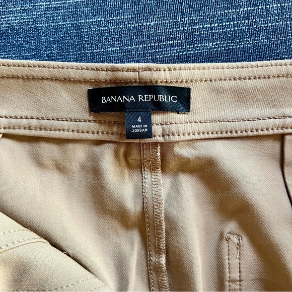 Banana Republic Slim Refined Stretch Cargo Pant - Latte Cream Beige - Picture 5 of 12